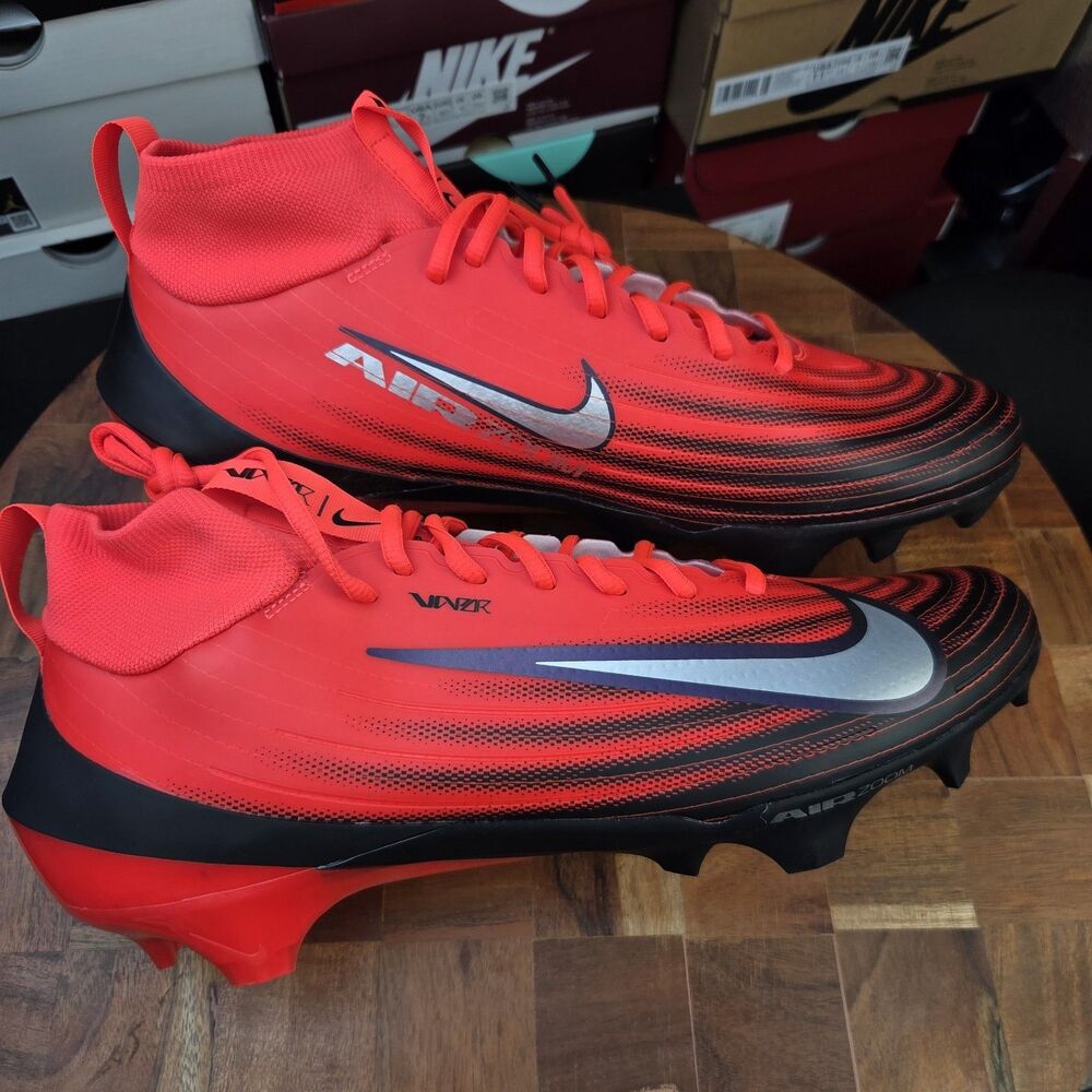 Nike Zoom Vapor Pro 1 Crimson Red FB Cleats Men's Size 12 HF9409-600